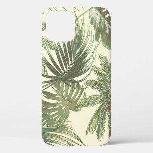 Funda Para iPhone 12 Patrón sin fisuras de hojas tropicales