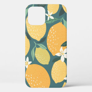 Funda Para iPhone 12 Patrón sin fisuras de limón