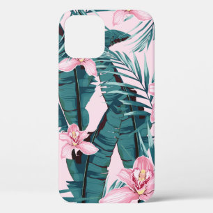 Funda Para iPhone 12 Patrón sin fisuras de pintura de verano tropical c