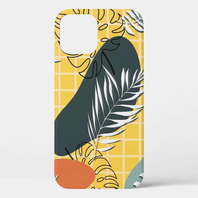 Funda De Case-Mate Para iPhone Patrón sin fisuras, formas abstractas y (Reverso )
