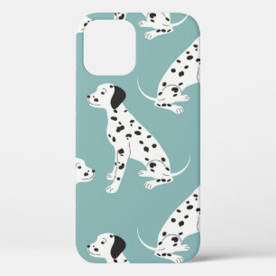 Funda Para iPhone 12 Patrón sin foco con adorable dálmata