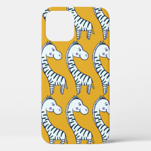 Funda Para iPhone 12 Patrón sin foco con adorable personalizado zebras 