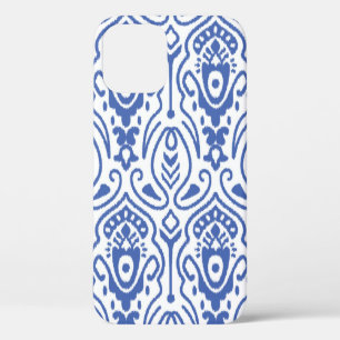 Funda Para iPhone 12 Patrón sin foco con bordado. Ikat Fabric. Eth