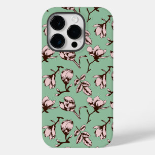 Funda Para iPhone 14 Pro De Case-Mate Patrón sin foco con brotes de flores de los árbole