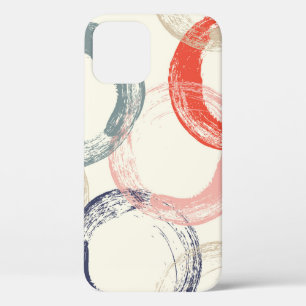 Funda Para iPhone 12 Patrón sin foco con círculos acuáticos coloridos