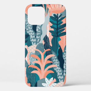 Funda Para iPhone 12 Patrón sin foco con flores de fantasía, wal natura