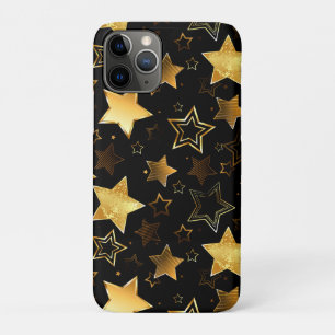 Funda Para iPhone 11 Pro Patrón sin foco con las estrellas doradas