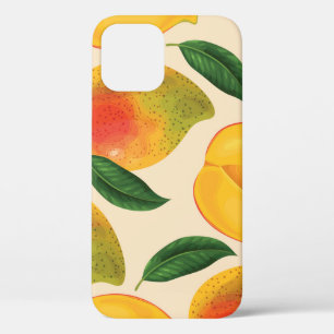 Funda Para iPhone 12 Patrón sin foco de fruta de mango