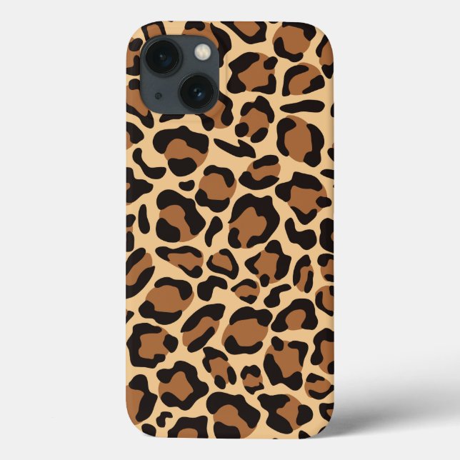 Funda De Case-Mate Para iPhone Patrón sin foco de leopardo (Reverso)