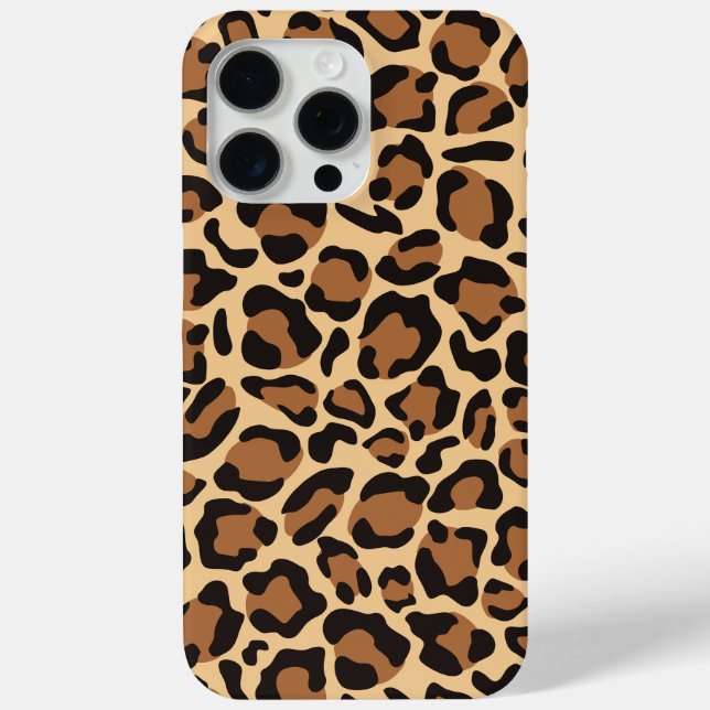 Funda De Case-Mate Para iPhone Patrón sin foco de leopardo (Reverso )