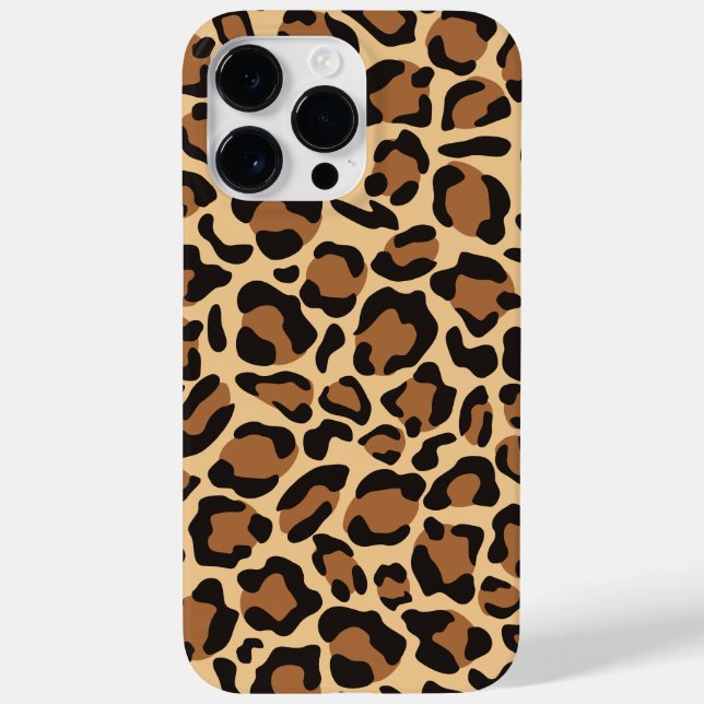 Funda De Case-Mate Para iPhone Patrón sin foco de leopardo (Reverso)