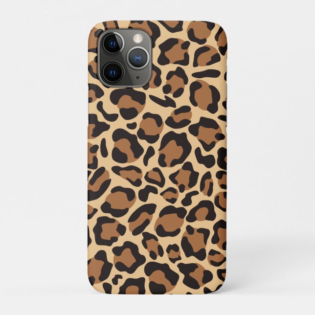 Funda De Case-Mate Para iPhone Patrón sin foco de leopardo (Reverso)