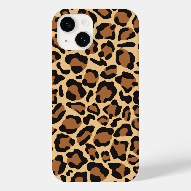 Funda De Case-Mate Para iPhone Patrón sin foco de leopardo (Reverso )