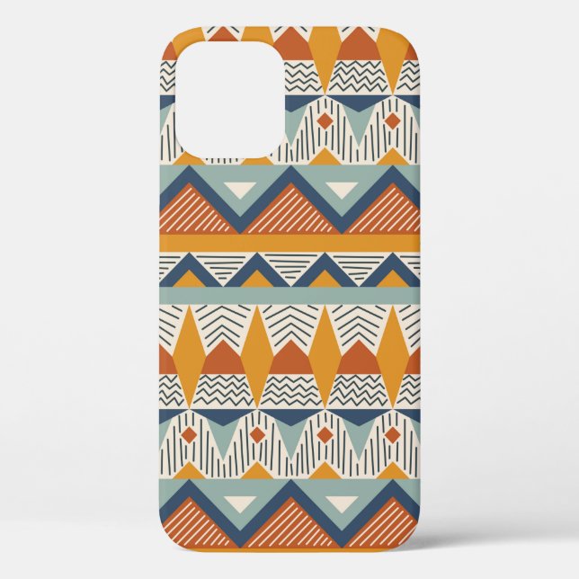 Funda De Case-Mate Para iPhone Patrón sin foco en estilo navajo (Reverso )