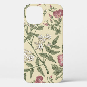 Funda Para iPhone 12 Patrón sin foco. Hermoso reino floreciente de tela