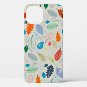 Funda Para iPhone 12 Patrón sin foco - Ilustración de hojas de otoño vi
