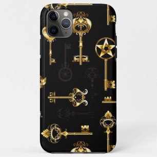 Funda Para iPhone 11 Pro Max Patrón sin inconvenientes con las teclas de oro