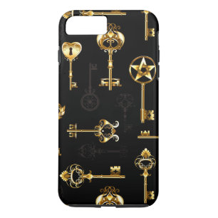 Funda Para iPhone 8 Plus/7 Plus Patrón sin inconvenientes con las teclas de oro