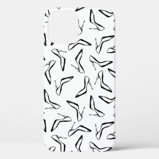 Funda Para iPhone 12 Patrón sin inconvenientes con zapatos de glamour d
