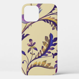 Funda Para iPhone 12 Patrón sin mar con aves y ramas con exilio