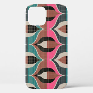 Funda Para iPhone 12 Patrón sin problemas de estilo Retro Sixties