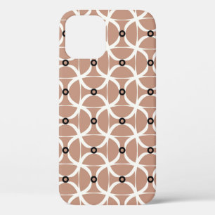 Funda Para iPhone 12 Patrón sin soldadura con líneas onduladas blancas