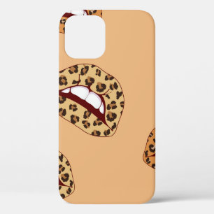 Funda Para iPhone 12 Patrón sin soldadura de los labios de impresión de