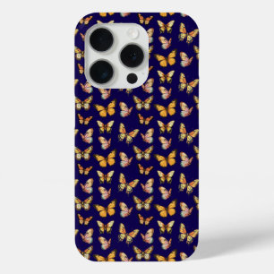 Funda Para iPhone 15 Pro Patrón sin soldadura de mariposa. Mariposa monarca