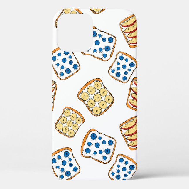 Funda De Case-Mate Para iPhone Patrón sin soldadura de tostada (Reverso )