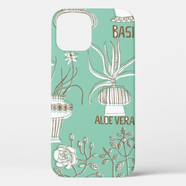 Funda De Case-Mate Para iPhone Patrón sin soldadura floral (Reverso )