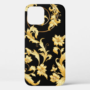Funda Para iPhone 12 Patrón sin soldadura, fondo En barroco, rococó, v