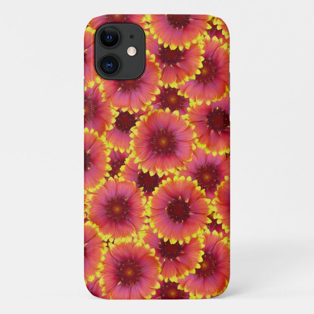 Funda De Case-Mate Para iPhone Patrón sin soldadura Gaillardia (Reverso)