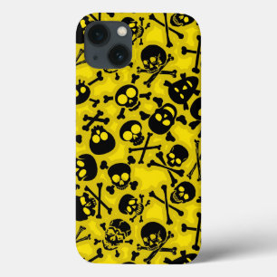 Funda Para iPhone 13 Patrón Skull & Crossbone