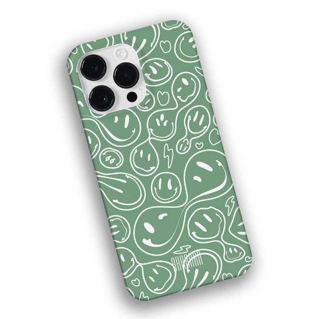 Funda De Case-Mate Para iPhone Patrón sonrisa Bridesmaid Groomsmen Moderno (Subido por el creador)