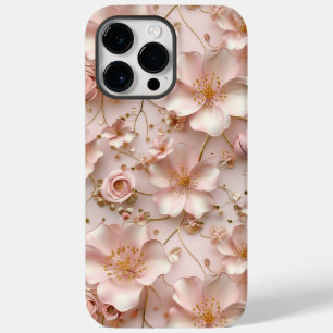 Funda Para iPhone 14 Pro Max De Case-Mate Patrón suave de flor rosa suave elegante y sin tie