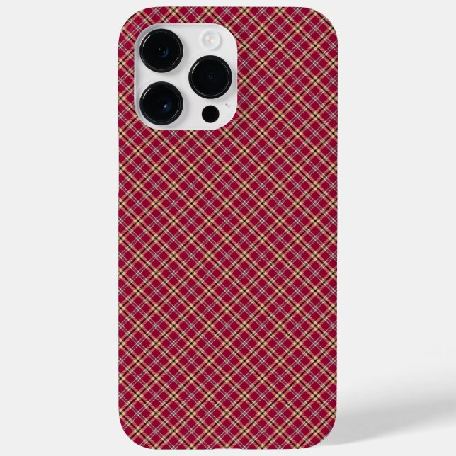 Funda De Case-Mate Para iPhone Patrón tartán plasmado (Reverso)