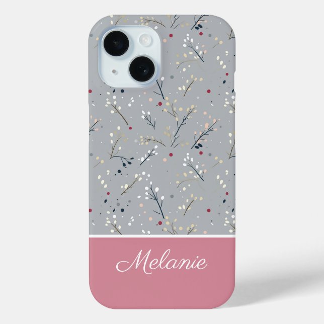 Funda De Case-Mate Para iPhone Patrón temático de Navidades pequeños (Reverso )