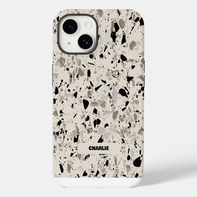 Funda De Case-Mate Para iPhone Patrón Terrazo (Reverso )