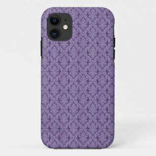 title_seo2 Patrón textil morado de adorno de damasco vintage