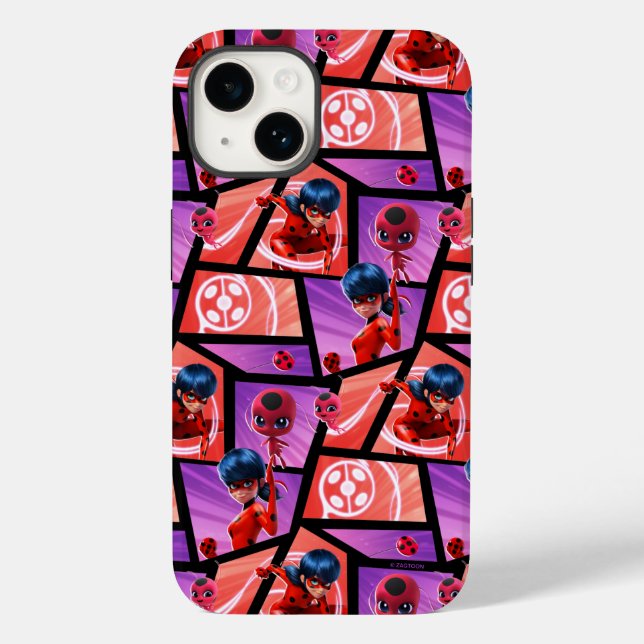 Funda De Case-Mate Para iPhone Patrón Tikki y Ladybug (Reverso )
