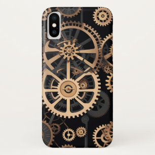 Funda Para iPhone X patrón transparente con engranajes