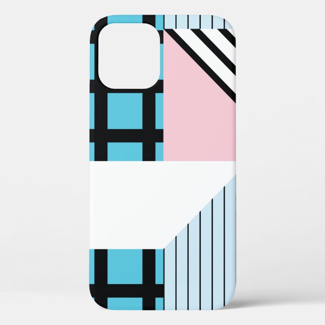 Funda De Case-Mate Para iPhone Patrón transparente con formas geométricas abstrac (Reverso )