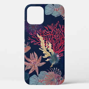 Funda Para iPhone 12 Patrón transparente de acuarela con león rojo