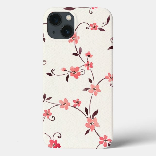 Funda De Case-Mate Para iPhone Patrón transparente de acuarela con resorte estili (Reverso)