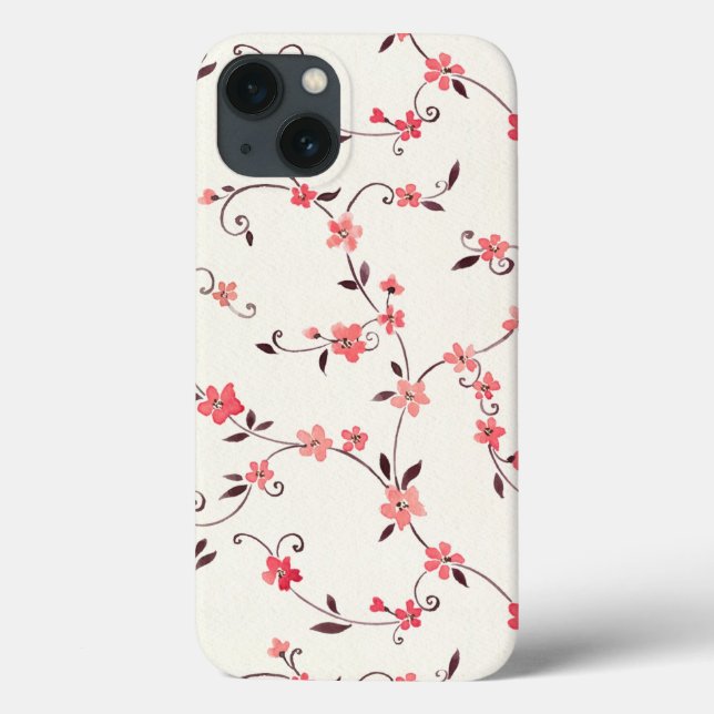Funda De Case-Mate Para iPhone Patrón transparente de acuarela con resorte estili (Reverso)