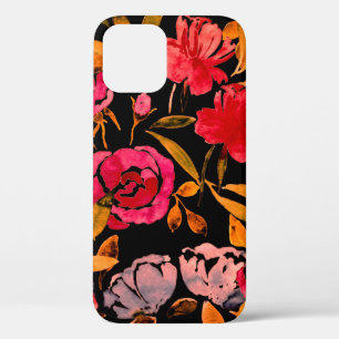 Funda Para iPhone 12 Patrón transparente de acuarela con un sencillo d