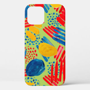 Funda Para iPhone 12 Patrón transparente de acuarela con un sencillo di