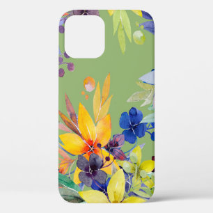 Funda Para iPhone 12 Patrón transparente de acuarela. Imagen en blanco