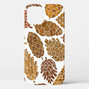 Funda Para iPhone 12 Patrón transparente de conos de pino