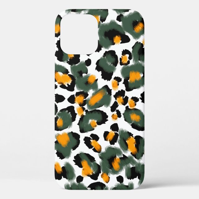Funda De Case-Mate Para iPhone Patrón transparente de impresión leopardo (Reverso )